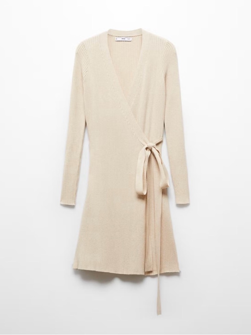 Mango Wrap Cable Knit Cardigan
